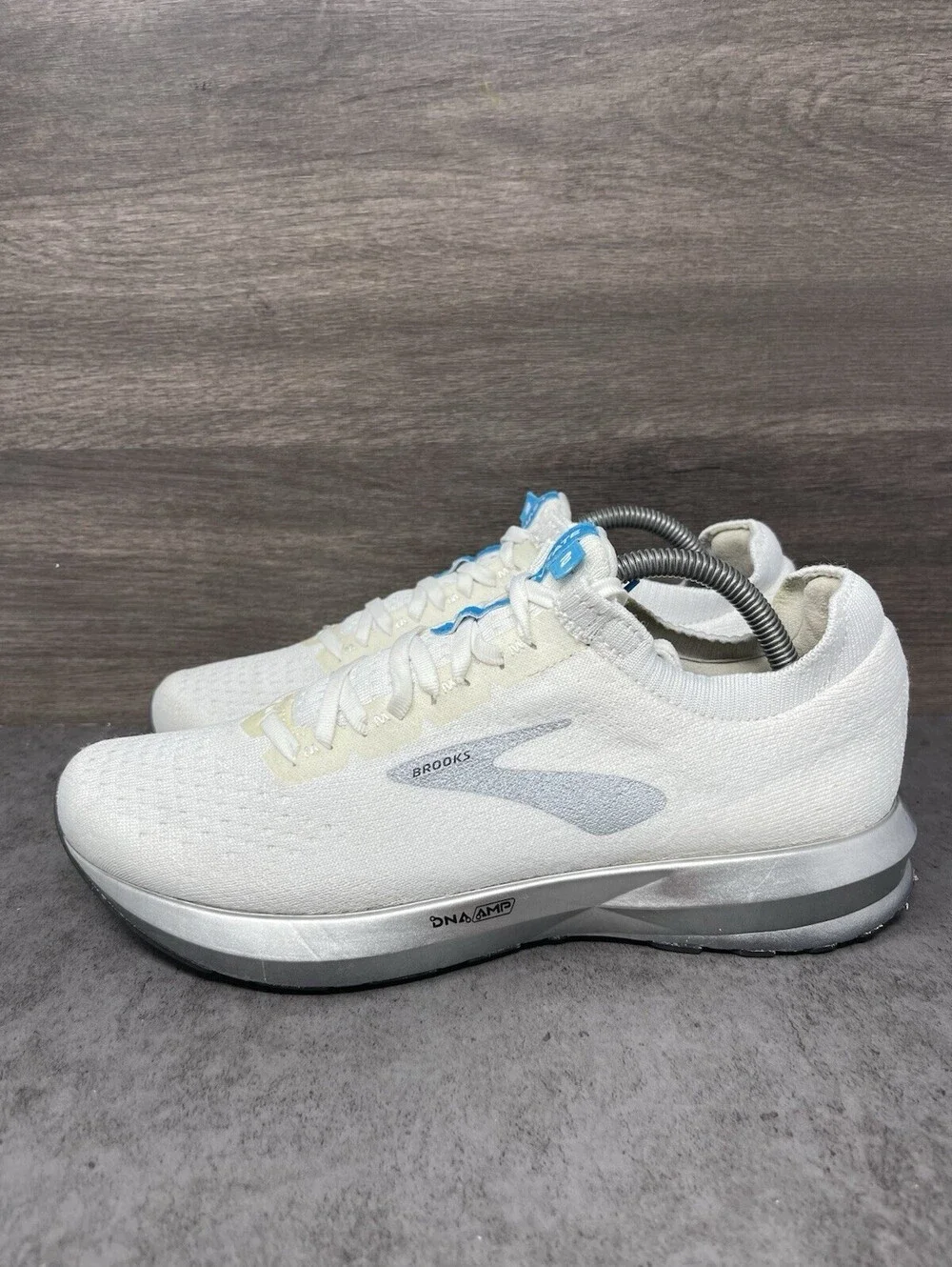 Brooks Hyperion Elite 2 White Silver Size 8 Mens Carbon Plate Racing Shoes